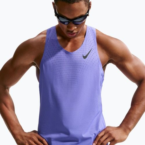 Herren-Laufshirt Nike AeroSwift Dri-Fit ADV sapphire/black