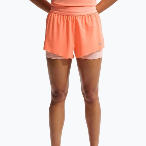 Damen-Laufshorts Nike Swift Mid-Rise 2in1 orange pulse