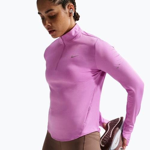 Laufpullover für Damen Nike Swift Dri-FIT UV 1/4-Zip light magenta