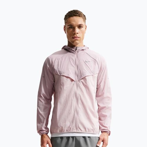 Laufjacke für Herren Nike Stride Repel UV particle rose/silt red
