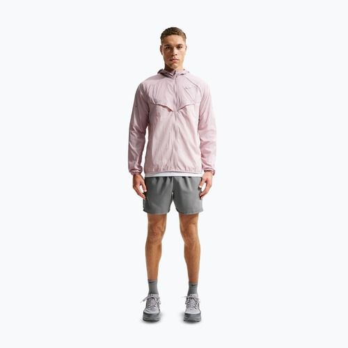 Laufjacke für Herren Nike Stride Repel UV particle rose/silt red