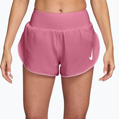 Damen-Laufshorts Nike Tempo Swoosh Dri-Fit Mid-Rise Brief-Lined peony/pink foam/white