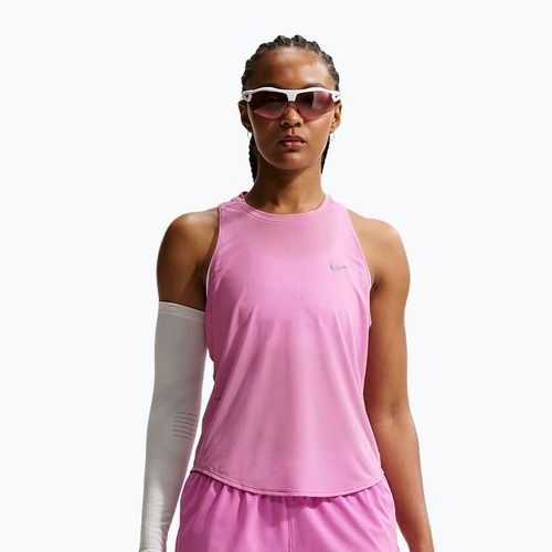 Damen-Laufshirt Nike Swift Breathe Dri-Fit light magenta/photon dust