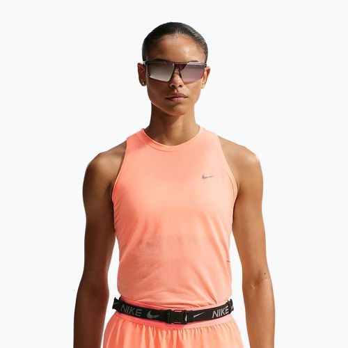Damen-Laufshirt Nike Swift Breathe Dri-Fit orange pulse/photon dust