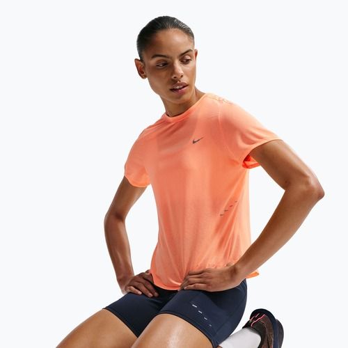 Damen-Laufshirt Nike Swift Breathe Dri-Fit orange pulse/photon dust