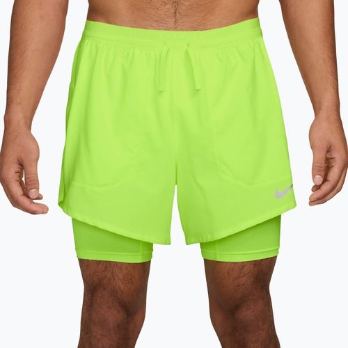 Herren-Laufshorts Nike Stride Dri-Fit Hybrid 5" volt ice