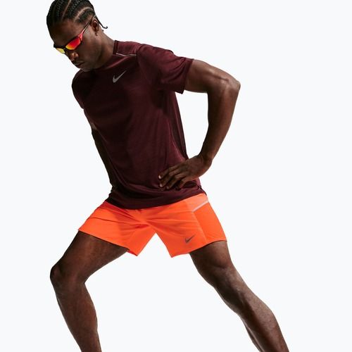 Herren-Laufshorts Nike Miler Dri-Fit Brief Lined7" total orange