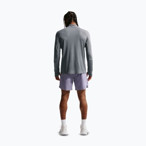 Laufsweatshirt für Herren Nike Miler Dri-Fit UV 1/2 Zip smoke grey