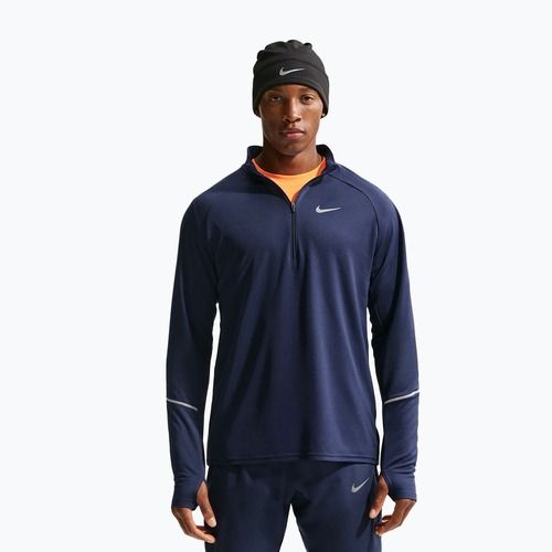 Laufsweatshirt für Herren Nike Miler Dri-Fit UV 1/2 Zip midnight navy