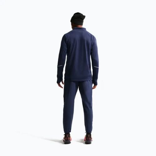 Laufsweatshirt für Herren Nike Miler Dri-Fit UV 1/2 Zip midnight navy