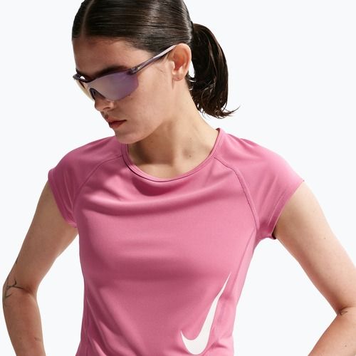 Damen-Laufshirt Nike Swoosh Run Dri-Fit peony/photon dust/white