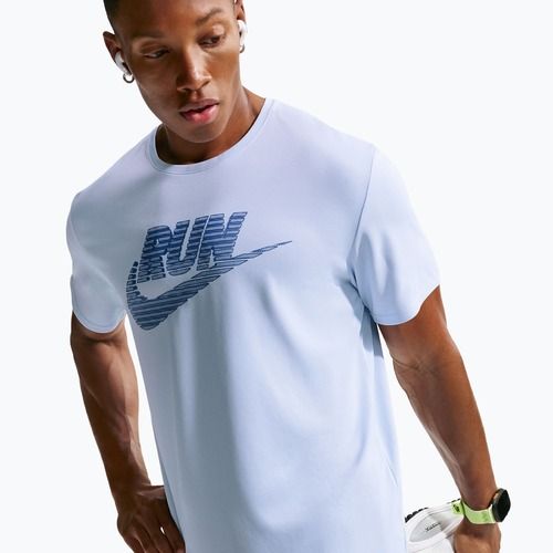 Herren-Laufshirt Nike Miler Dri-Fit UV hydrogen blue/lapis