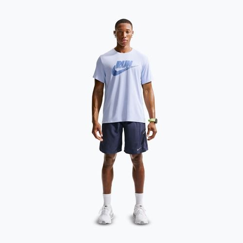 Herren-Laufshirt Nike Miler Dri-Fit UV hydrogen blue/lapis