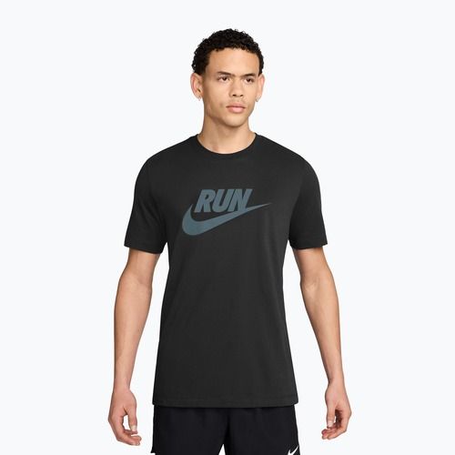 Herren-Laufshirt Nike Dri-Fit Running black/mineral slate