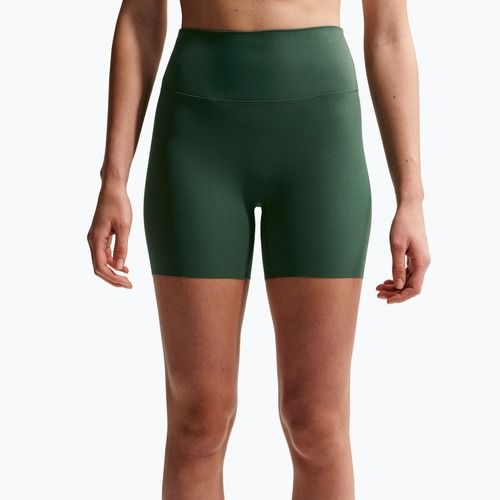 Damen-Shorts Nike Zenvy High Waisted Biker 5" fir/white