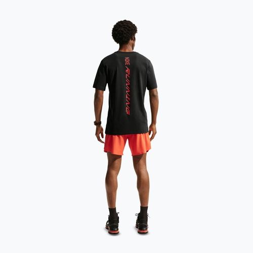 Herren-Laufshirt Nike AeroSwift Dri-Fit black/bright crimson