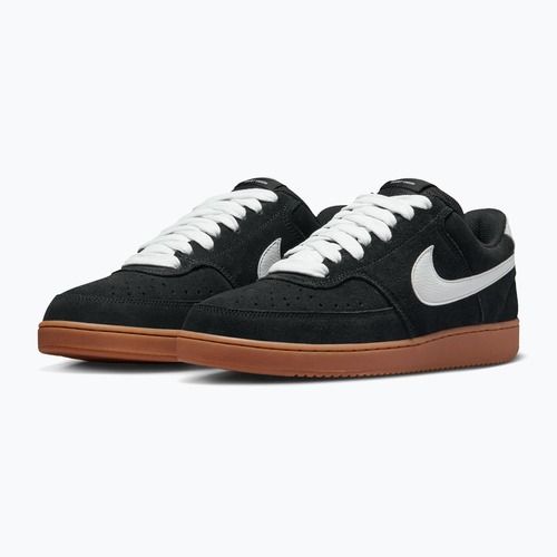 Herren Schuhe Nike Court Vision Low FL black/gum med brown/white