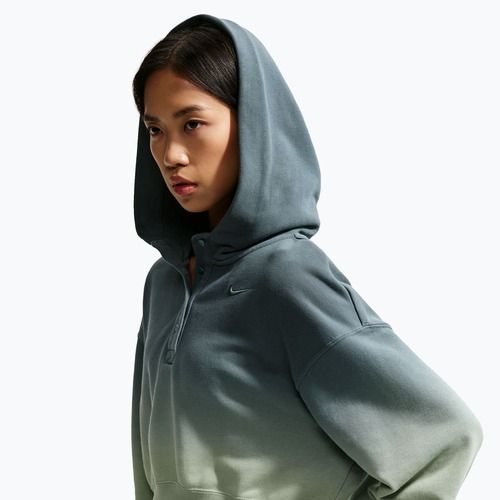 Damenpullover Nike Sportswear Phoenix Fleece Oversized Henley Hoodie steam/mineral slate