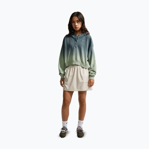 Damenpullover Nike Sportswear Phoenix Fleece Oversized Henley Hoodie steam/mineral slate