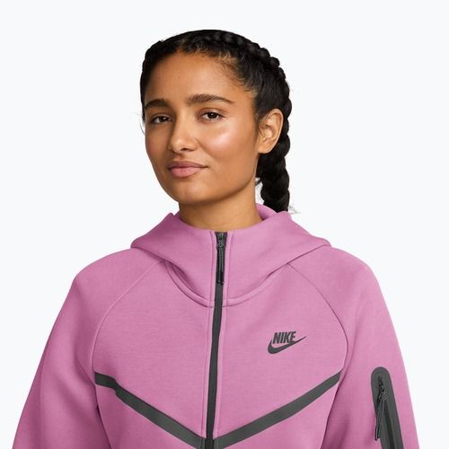 Damenpullover  Nike Sportswear Tech Fleece Windrunner light magenta/black