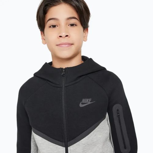 Kinder-Sweatshirt Nike Sportswear Tech Fleece Full Zip dark grey heather/black/black/black