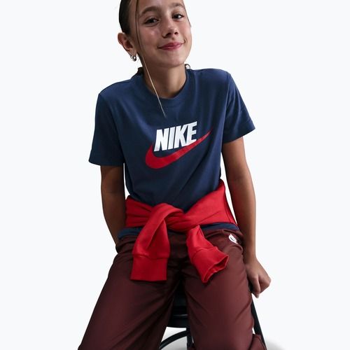 Kinder-Shirt Nike Sportswear midnight navy/white