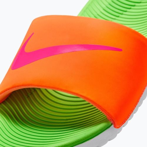 Badelatschen Nike Coffee total orange/green strike/hyper pink