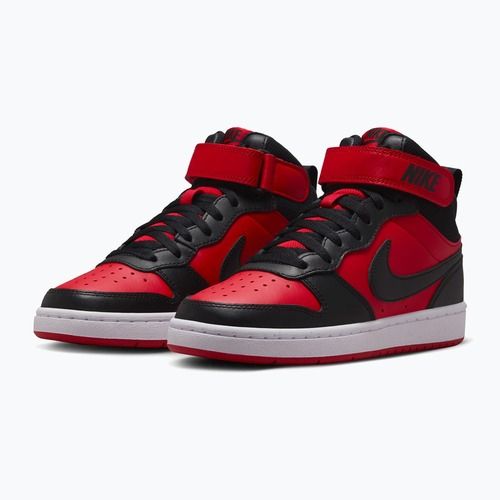 Schuhe Nike Court Borough Mid 2 university red/white/black