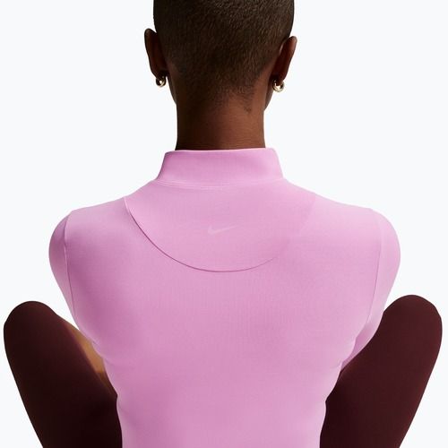 Damen-Trainingssweatshirt Nike Zenvy Dri-Fit Full Zip light magenta/white