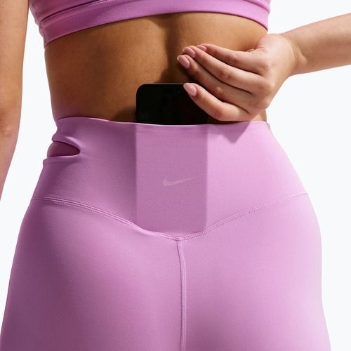 Damen-Trainingshose Nike Zenvy High-Waisted Flared light magenta/white
