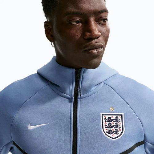 Herrenpullover Nike England Tech Fleece Windrunner Full Zip work blue/white