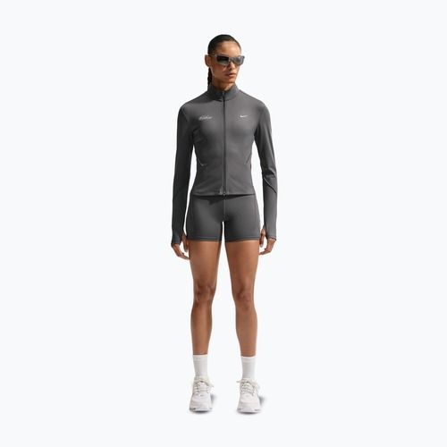 Laufpullover für Damen Nike Swift Dri-Fit Full Zip Mid-Layer medium ash