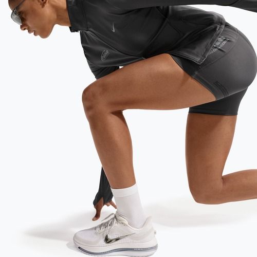 Laufpullover für Damen Nike Swift Dri-Fit Full Zip Mid-Layer medium ash