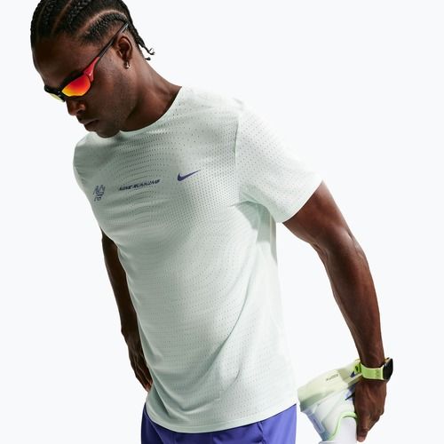 Herren-Laufshirt Nike AeroSwift Dri-Fit ADV barely green/lapis