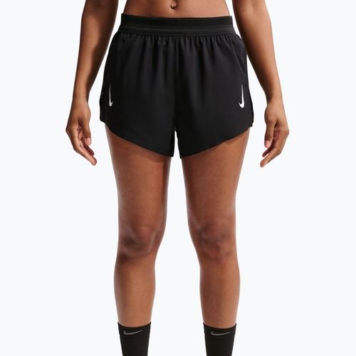 Damen-Laufshorts Nike AeroSwift ADV Brief-Lined 3" black/white/white