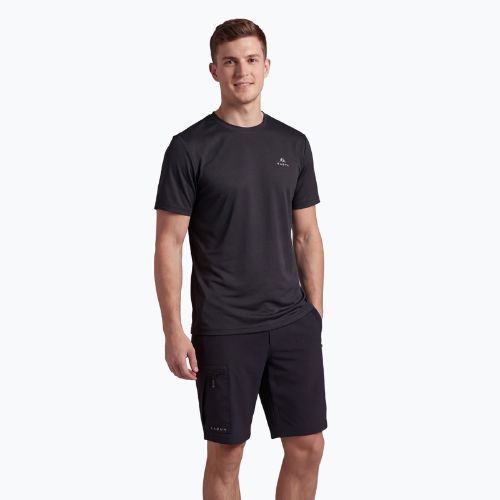 Herren-Trekking-T-Shirt KADVA TrailCore atmungsaktiv schwarz