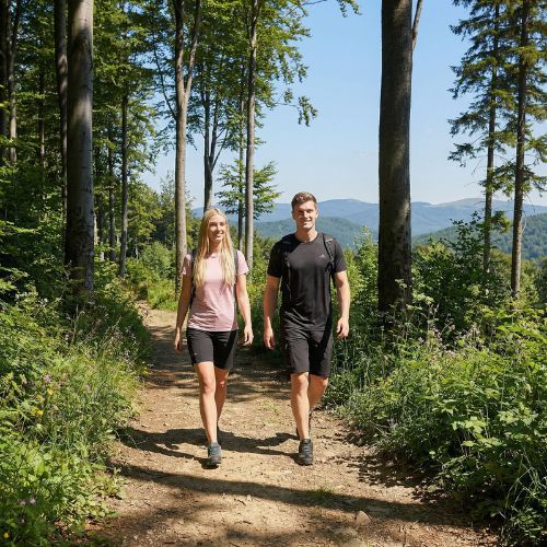 Herren-Trekking-T-Shirt KADVA TrailCore breathable black