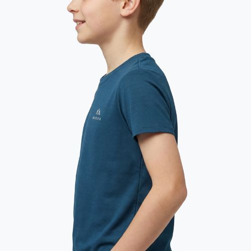 Kinder-Trekking-T-Shirt KADVA TrailCore breathable navy blue