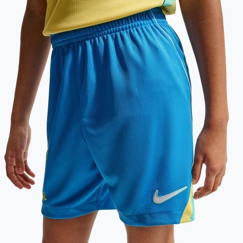 Kinder-Fußballshorts Nike Brazil 2026 Stadium Home Soccer Replica light photo blue/light mint/white