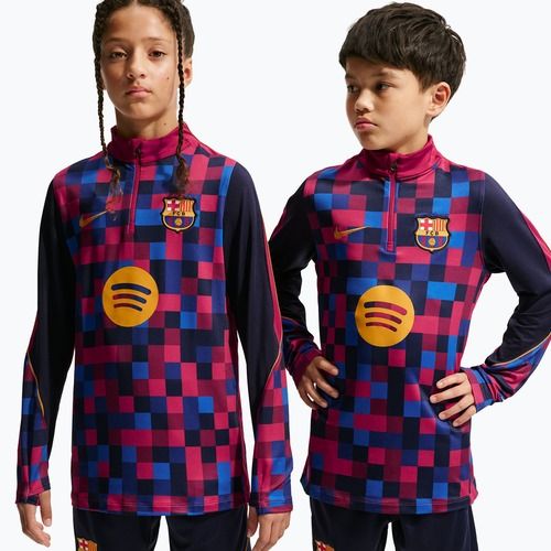 Kinder Fußballtrikot Nike FC Barcelona Dri-Fit Strike Drill Top noble red/noble red/mineral yellow