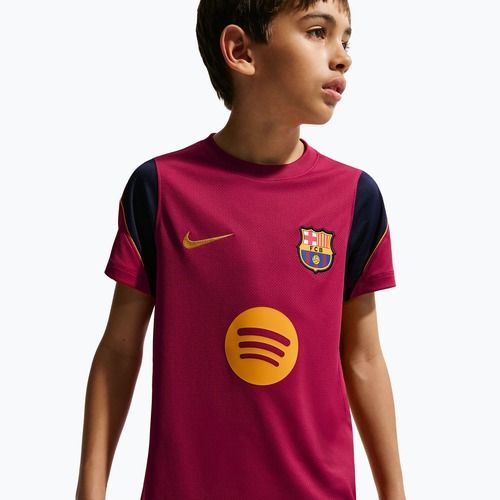Kinder-Fußballtrikot Nike FC Barcelona Strike Dri-Fit noble red/blackened blue