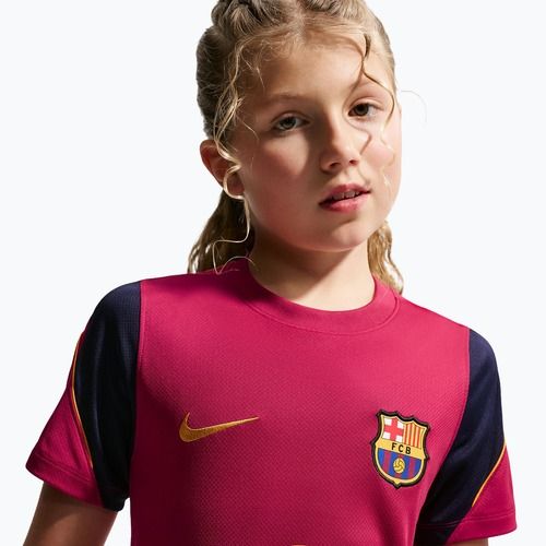 Kinder-Fußballtrikot Nike FC Barcelona Strike Dri-Fit noble red/blackened blue
