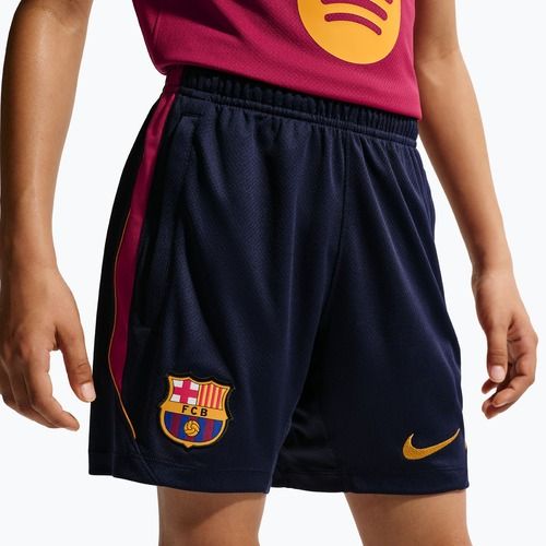 Kinder-Fußballshorts Nike FC Barcelona Strike blackened blue/noble red/mineral yellow