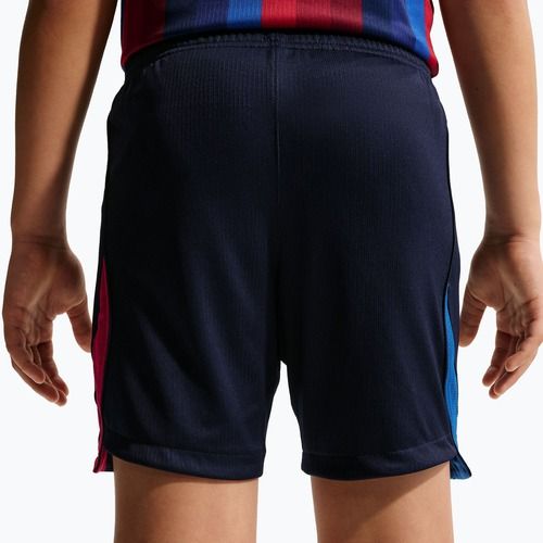 Kinder-Fußballshorts Nike FC Barcelona Dri-Fit Stadium Home blackened blue/mineral yellow