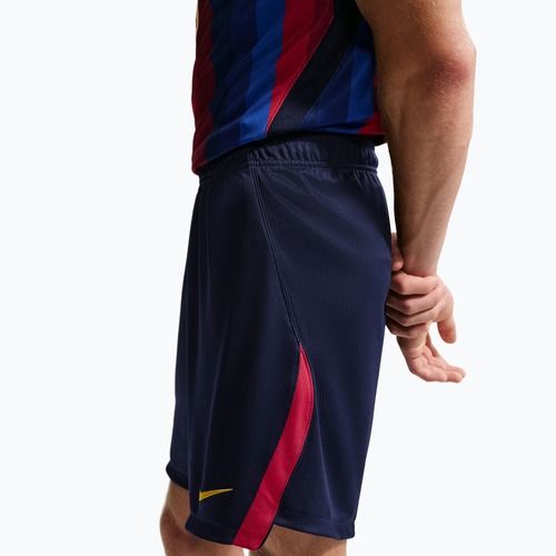 Herren-Fußballshorts Nike FC Barcelona Dri-Fit Stadium Home blackened blue/mineral yellow