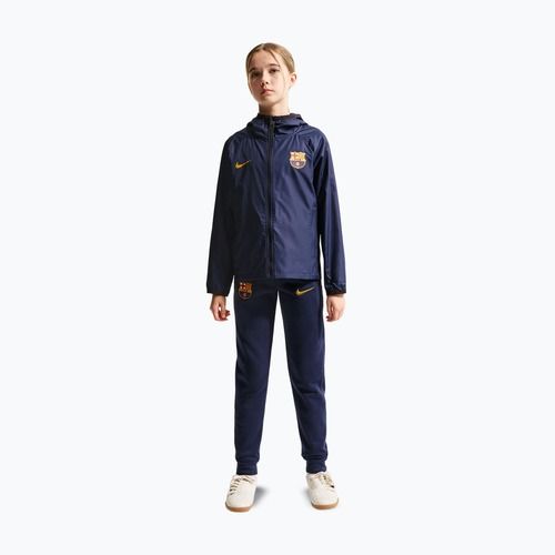 Kinder Fußballjacke Nike FC Barcelona Academy Pro blackened blue/black/mineral yellow