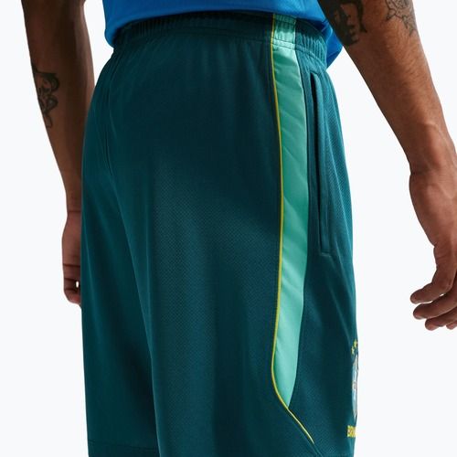 Herren-Fußballshorts Nike Brazil Strike geode teal/light mint/midwest gold