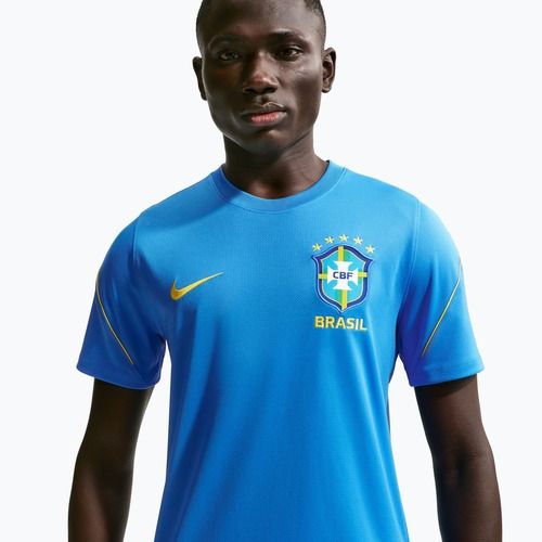 Herren-Fußballtrikot Nike Brazil Strike light photo blue/light menta/midwest gold