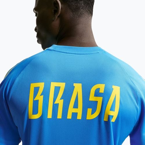 Herren-Fußballtrikot Nike Brazil Strike light photo blue/light menta/midwest gold