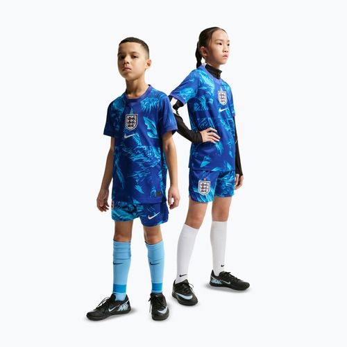 Kinder-Fußballshorts Nike England 2026/27 Stadium Goalkeeper astronomy blue/black/white